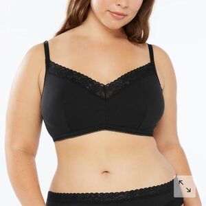 🆕 Savage X Fenty Cotton Essentials Lace-Trim Wireless Bralette 3X